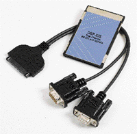 DSP-225 Dual Channel RS-232 RS-422 or RS-485 PCMCIA Card 